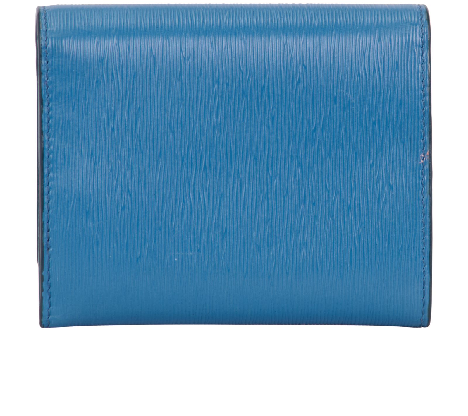 Prada Compact Wallet, &pound;150, Accessories, Blue, Leather, Back view